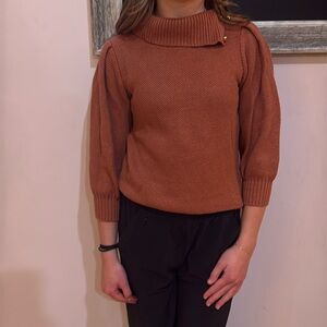 Janie and Jack girls Sweater with gold buttons size 12